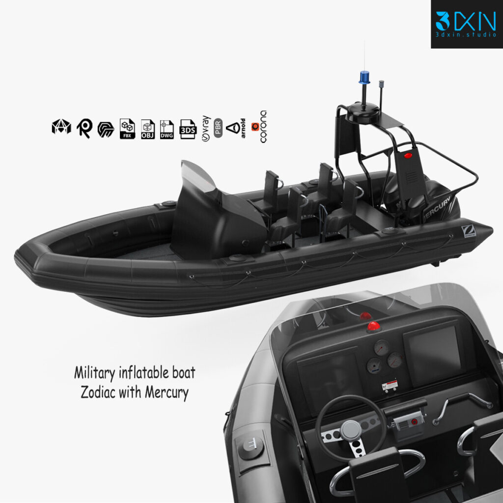 Military inflatable boat 